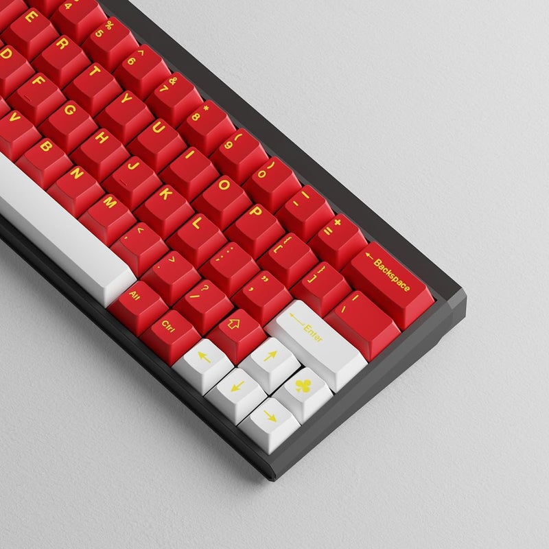 Sumgsn 160 Keys Doubleshot Keycaps Cherry Profile Classic Red Keycaps Set 7u Spacebar Fit for 61/64/87/104/108 Cherry Mx Switches ISO ANSI Layout Mechanical Keyboards Alice Keyboards - Image 2